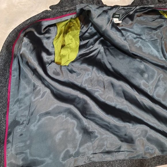 J. Crew Gray Ruffle Jacket - Picture 8 of 8